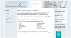 Desktop Screenshot of mvz-vitalis.de