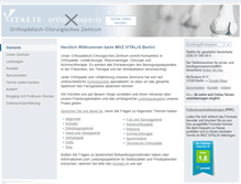 Tablet Screenshot of mvz-vitalis.de